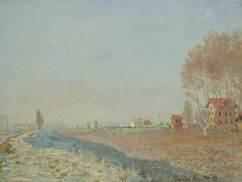 Das Eis auf den Ebenen von Colombes - Claude Monet