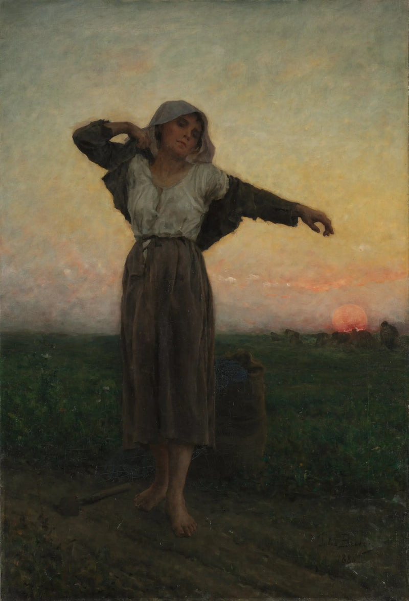 Die Sammlerin müde - Jules Breton