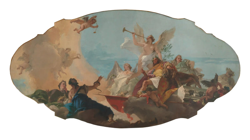 Die Verherrlichung der Familie Barbaro - Giovanni Battista Tiepolo