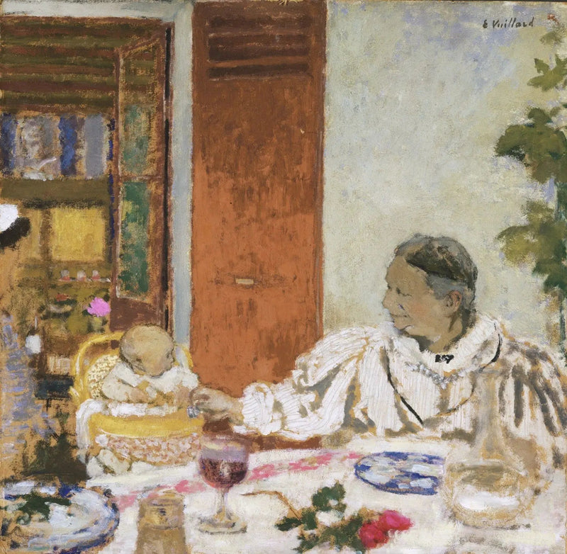 Die Großmutter. À table - Édouard Vuillard