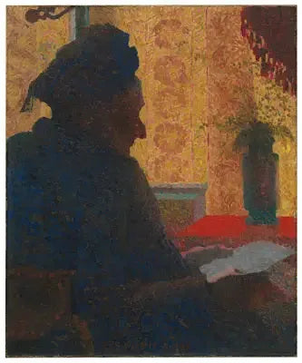 La grand-mère Michaud à contre-jour - Édouard Vuillard image 1 reproduction artisanale de tableau