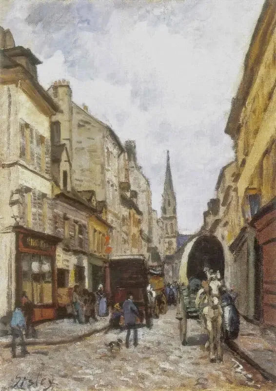 Die Grand-Rue in Argenteuil - Alfred Sisley