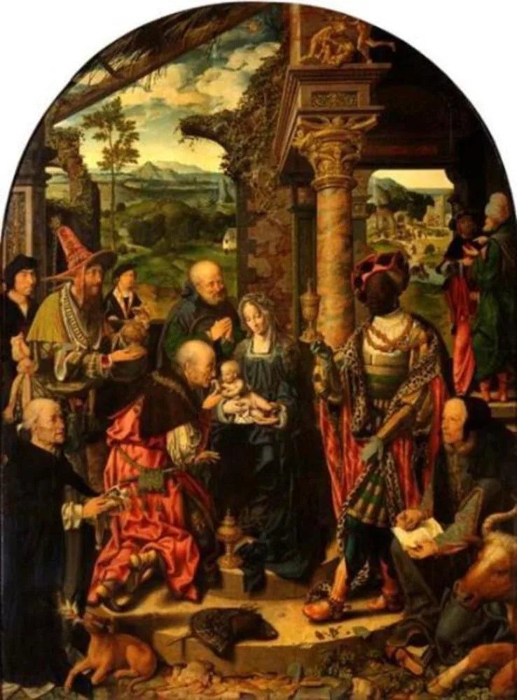 Die große Anbetung der Könige - Joos van Cleve