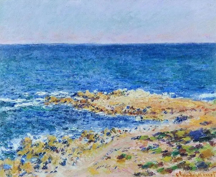 Das große Blau in Antibes - Claude Monet