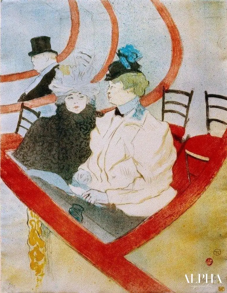 La Grande Loge - Toulouse Lautrec - Reproductions de tableaux et peintures haut de gamme