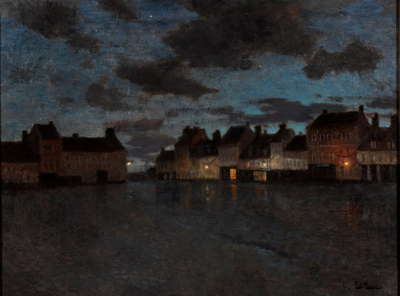 La Grande Place, Montreuil (La Grande Place, Montreuil) – Frits Thaulow