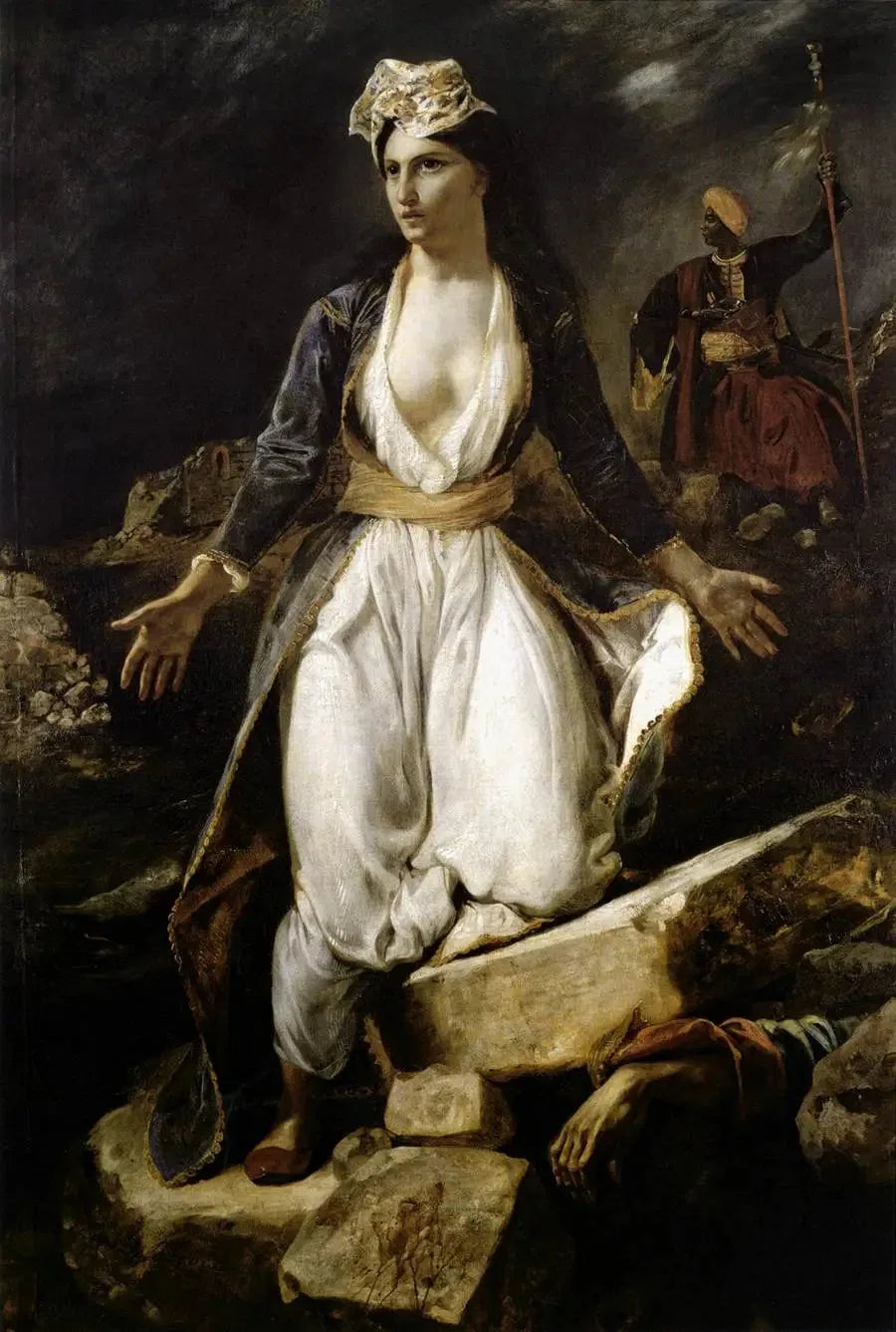 Griechenland auf den Ruinen von Missolonghi - Eugène Delacroix