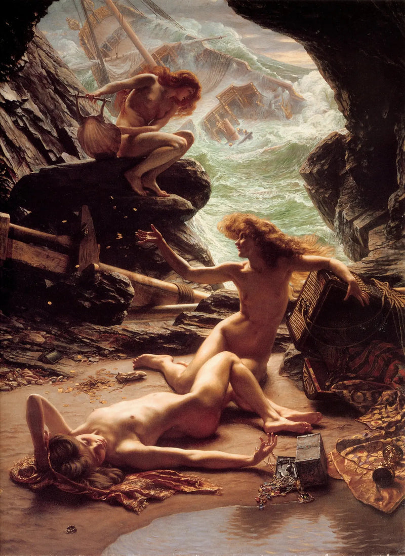 Die Grotte der Nymphen des Sturms - Edward Poynter