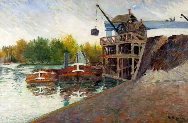 Der Kohlenkran, Clichy - Paul Signac