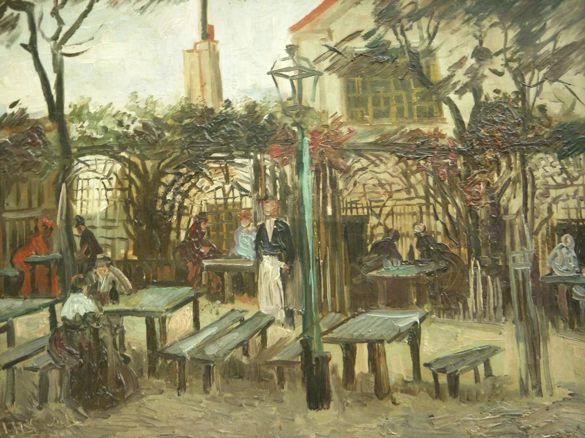 La Guinguette à Montmartre - Vincent van Gogh image 1 reproduction réalisée par Alpha Reproduction