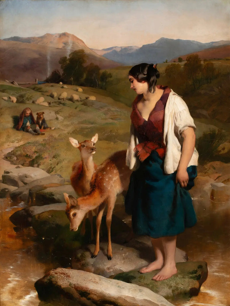 La Highland Lassie - Edwin Henry Landseer