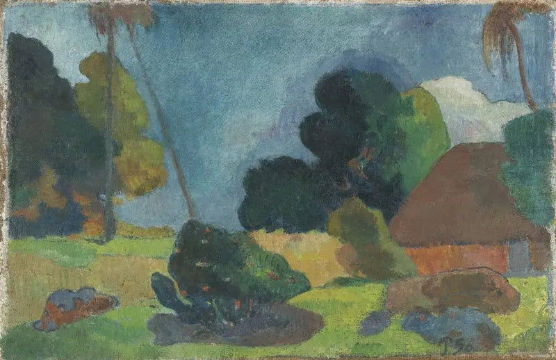 Die Hütte unter den Palmen - Paul Gauguin
