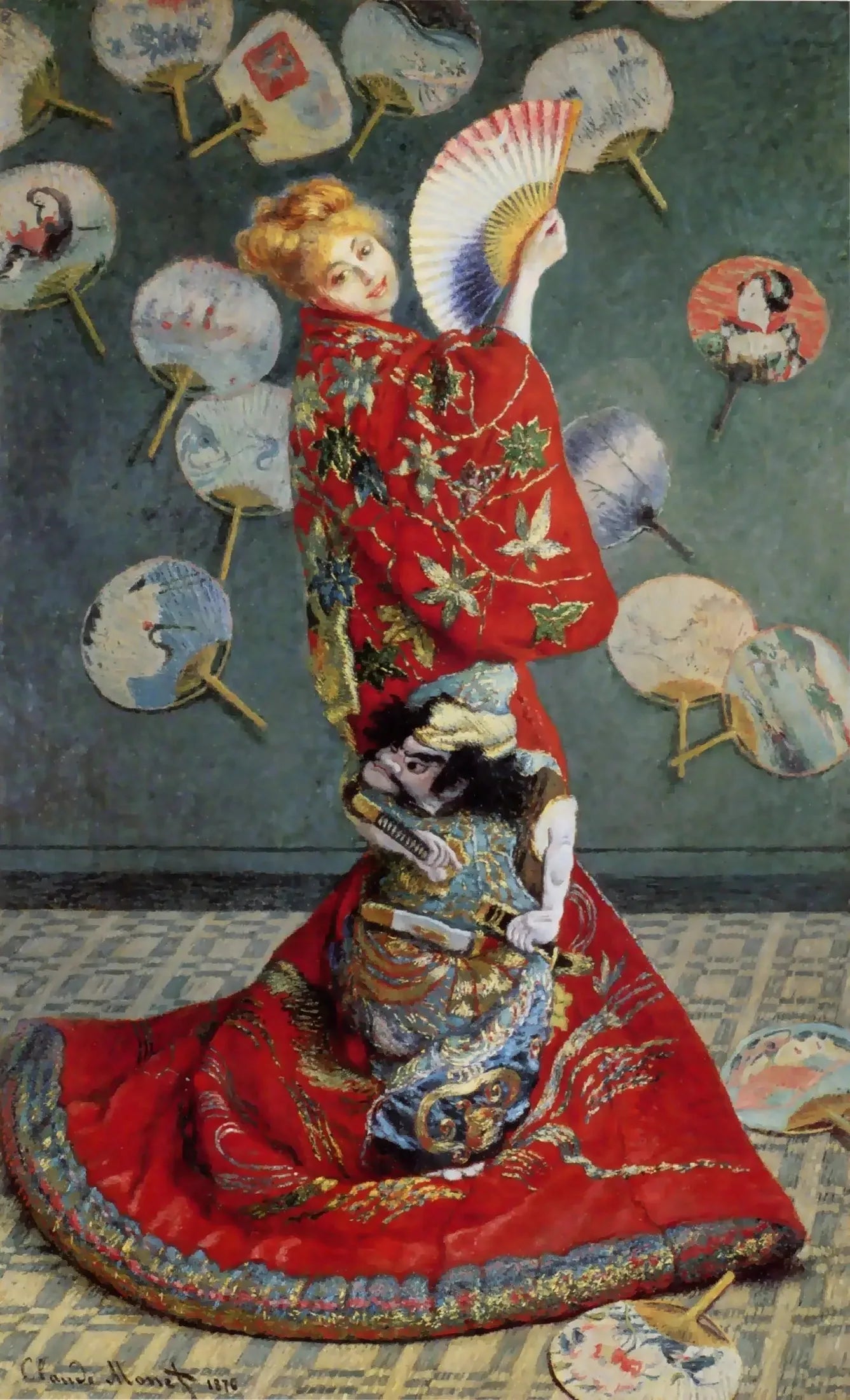 La japonaise - Claude Monet image 1 reproduction de peinture à l’huile