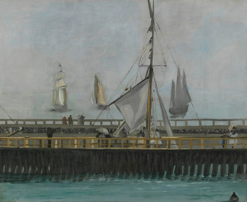 Die Jetée von Boulogne-sur-Mer - Édouard Manet