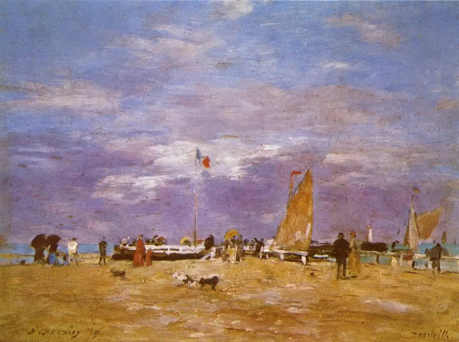 Die Jetée von Deauville - Eugène Boudin