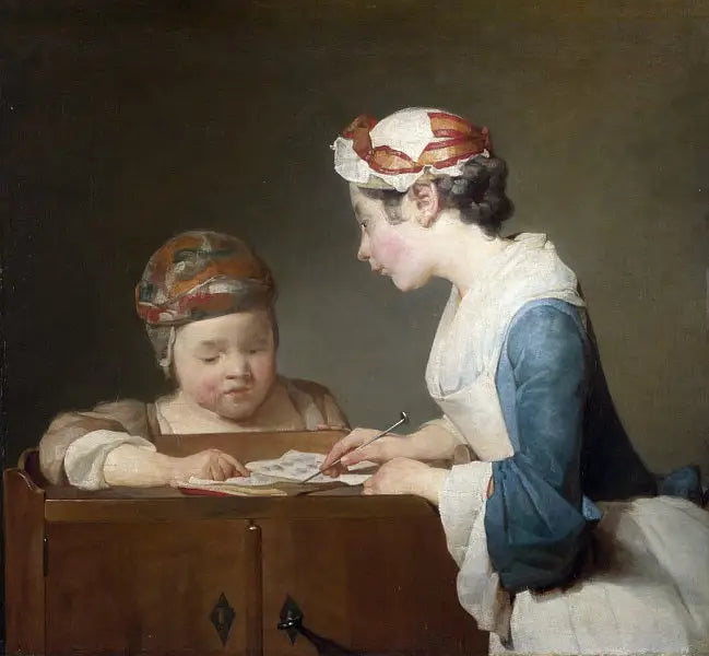 Die junge Schullehrerin - Jean Siméon Chardin