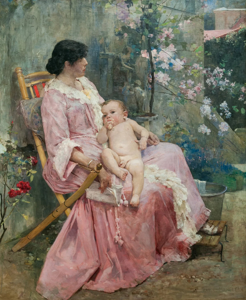 La jeune mère - Arturo Michelena