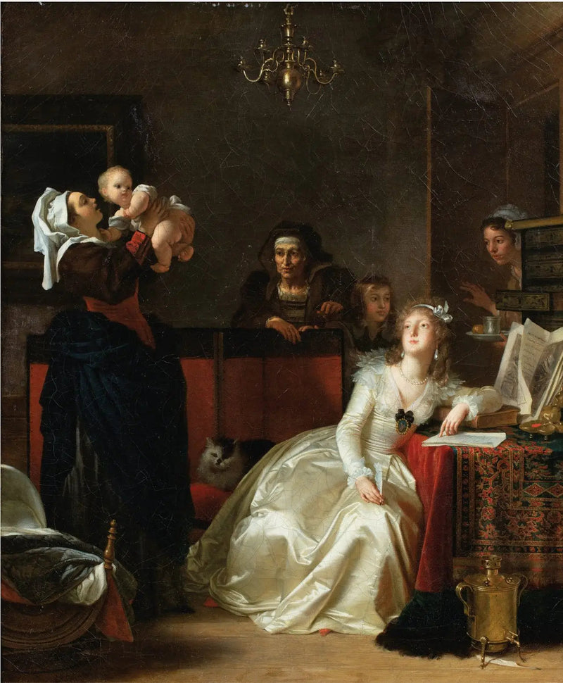 Die junge gebildete Mutter - Jean-Honoré Fragonard