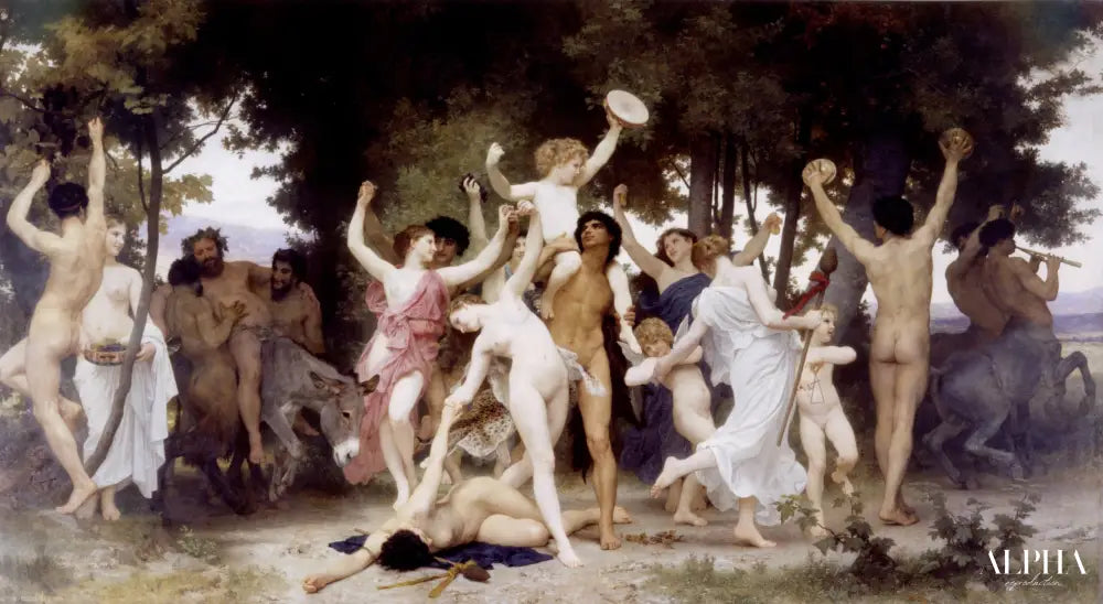 La Jeunesse de Bacchus - William-Adolphe Bouguereau Reproductions de tableaux à la peinture à l’huile