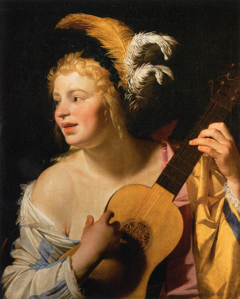 Die Gitarrenspielerin - Gerrit van Honthorst