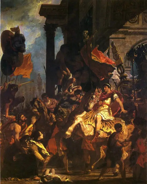 La Justice de Trajan - Eugène Delacroix image 1 reproduction de peinture à l’huile