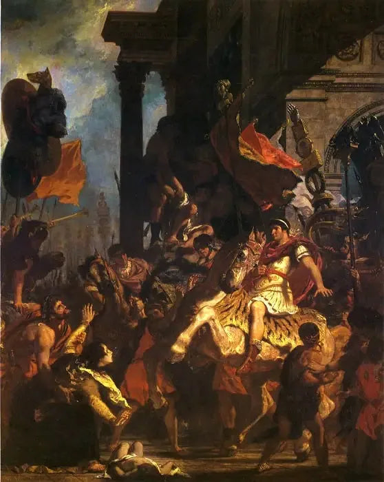 La Justice de Trajan - Eugène Delacroix image 1 reproduction de peinture à l’huile