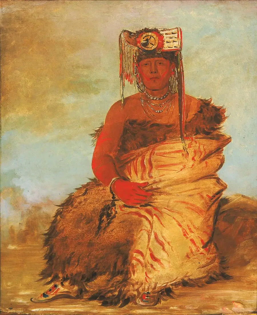La-kée-too-wi-rá-sha, kleiner Chef, un guerrier Tapage Pawnee - George Catlin
