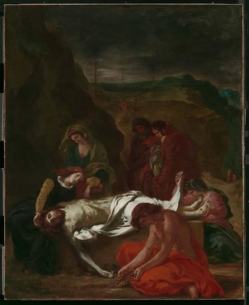 Die Klage (Christus am Grab) - Eugène Delacroix