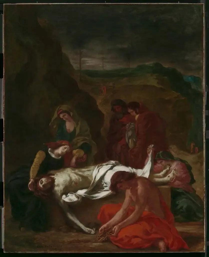 Die Klage (Christus am Grab) - Eugène Delacroix