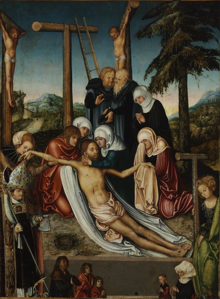 Die Klage über den Leichnam Christi - Lucas Cranach der Ältere