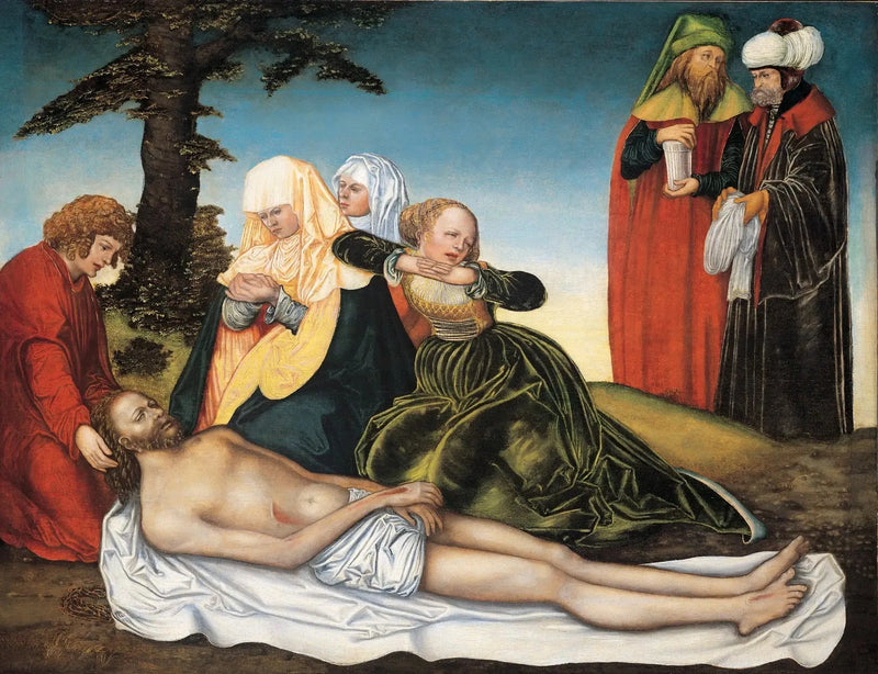Die Klage über den Leichnam Christi - Lucas Cranach der Ältere