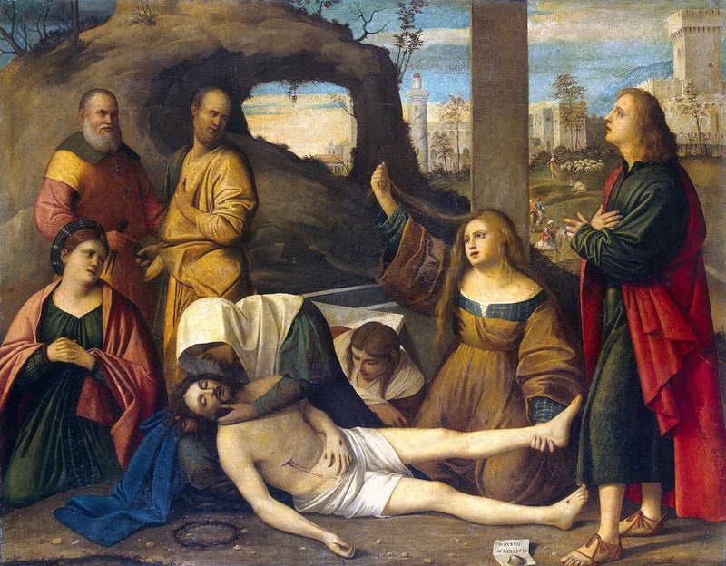 Die Klage über den Leichnam Christi - Marco Basaiti