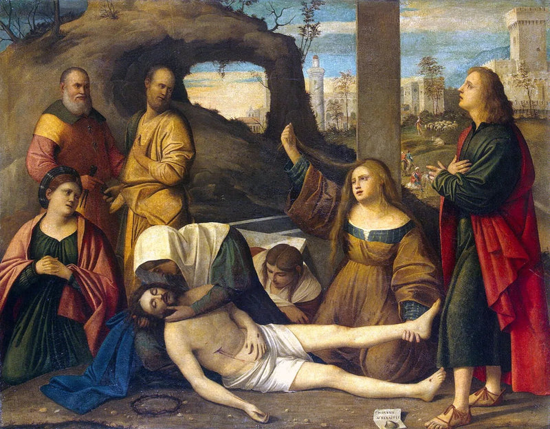 Die Klage über den Leichnam Christi - Marco Basaiti