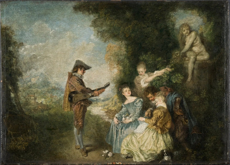 Die Liebeslektion - Antoine Watteau