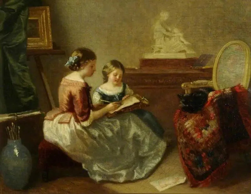 Die Zeichnung Lektion - Jean-Honoré Fragonard