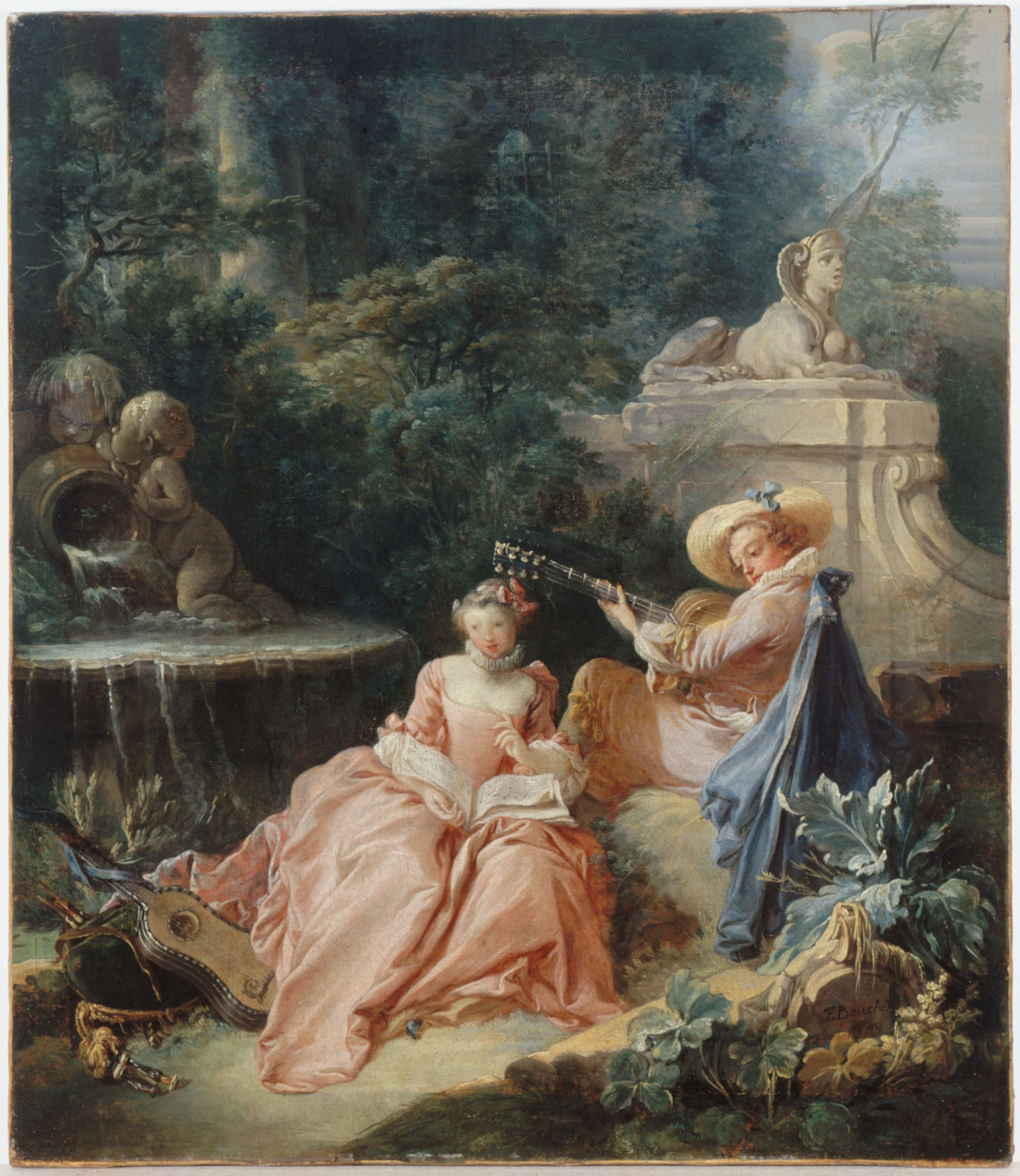 Die Musikstunde - François Boucher