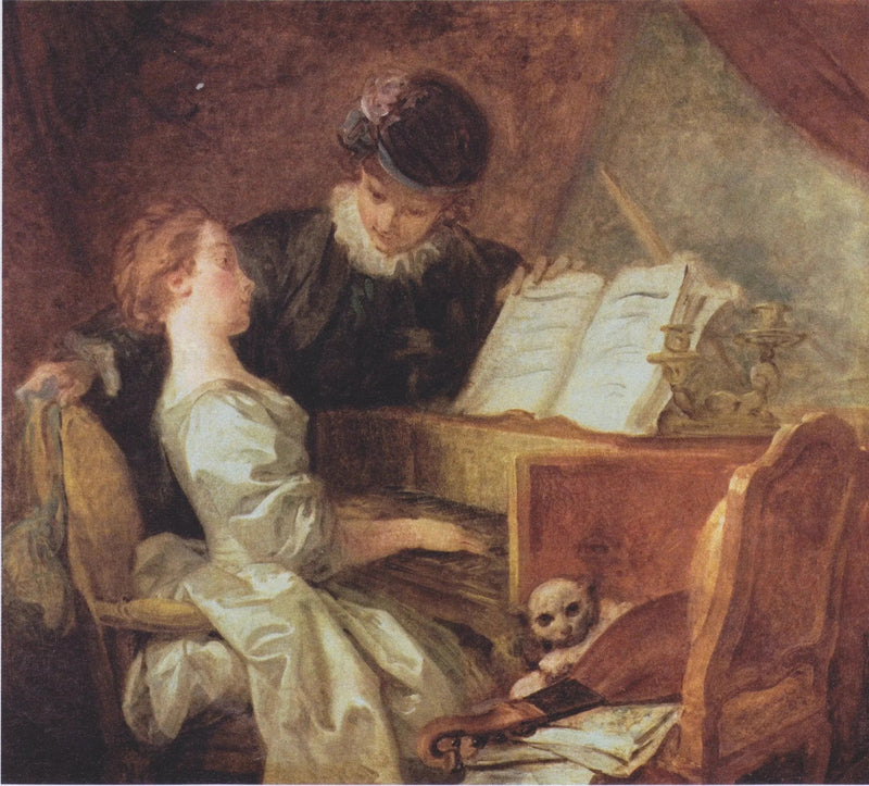 Die Musikstunde - Jean-Honoré Fragonard