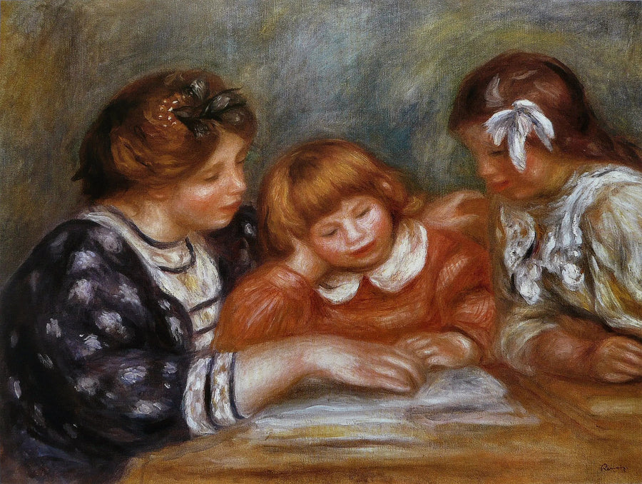 Die Lektion - Pierre-Auguste Renoir