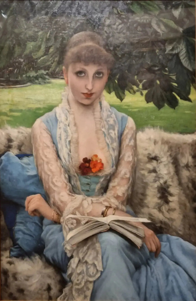 Das Lesen im Park - James Tissot