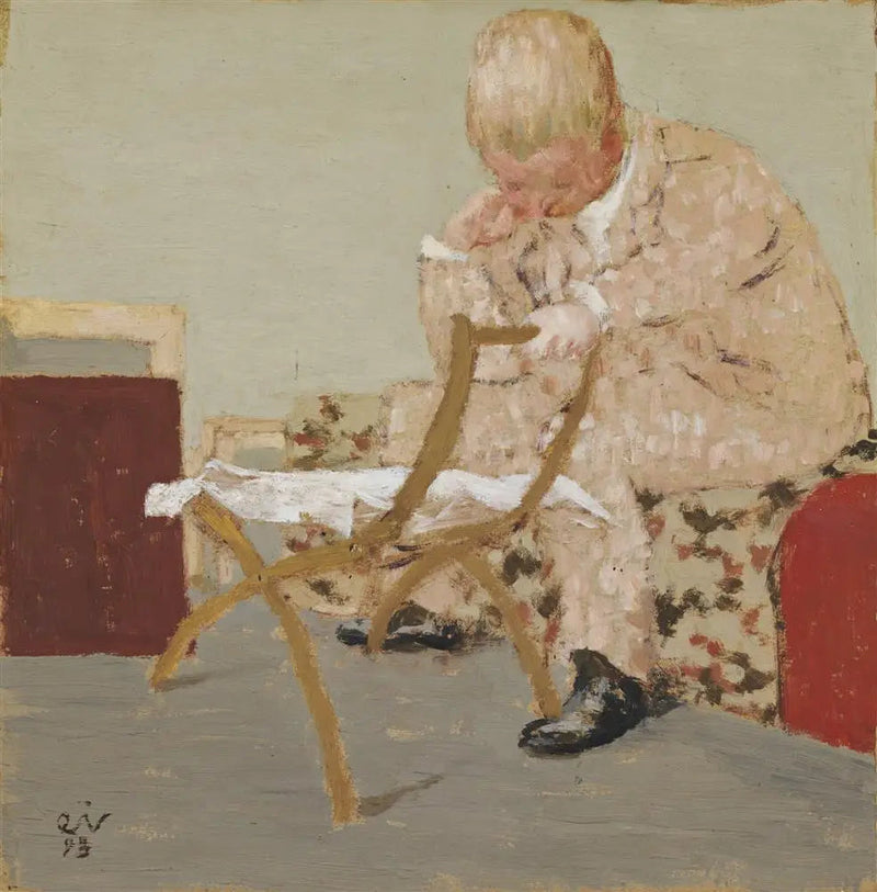 Die Lektüre der Zeitung - Édouard Vuillard