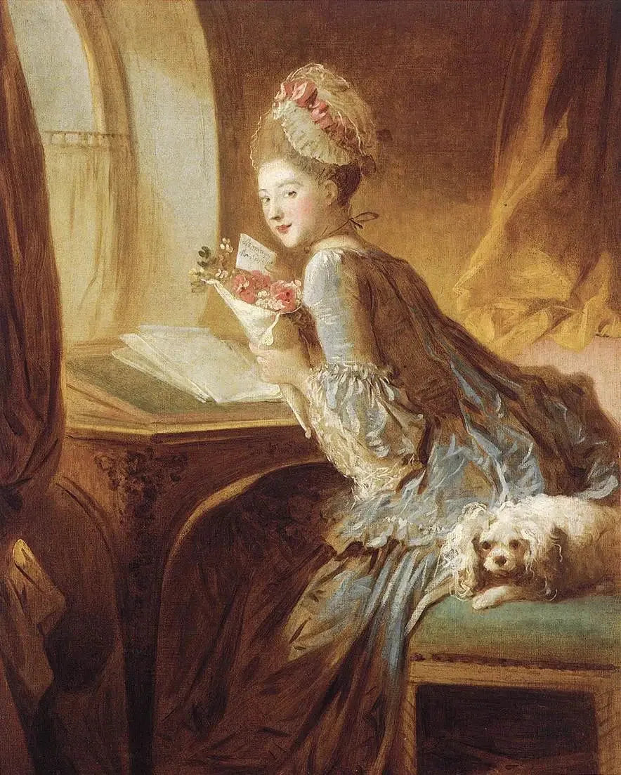 Die Liebesbrief - Jean-Honoré Fragonard