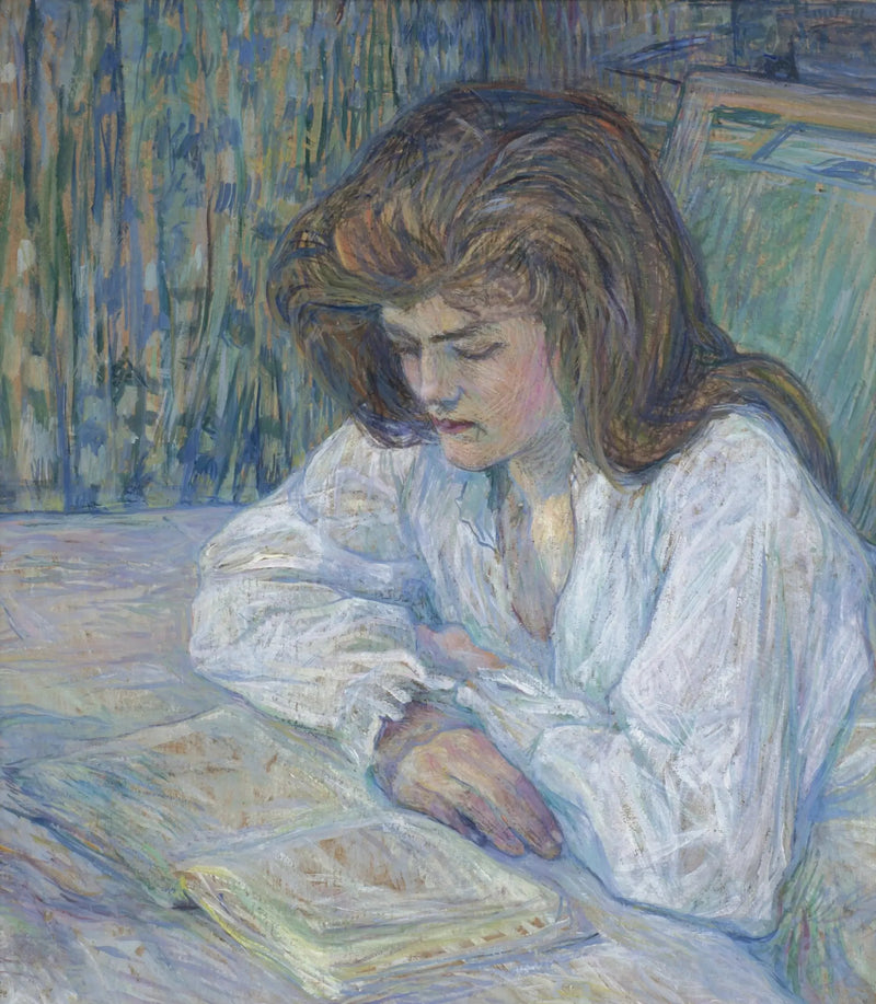 Die Lesende - Henri de Toulouse-Lautrec