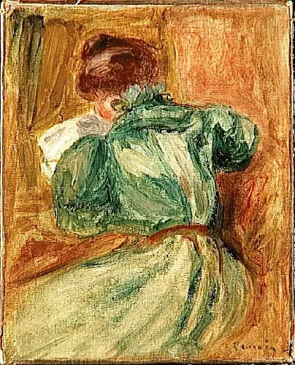 Die grüne Leserin - Pierre-Auguste Renoir