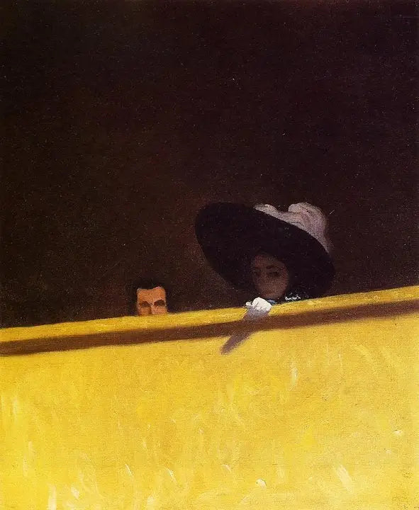 Die Loge des Theaters, der Herr und die Dame - Félix Vallotton