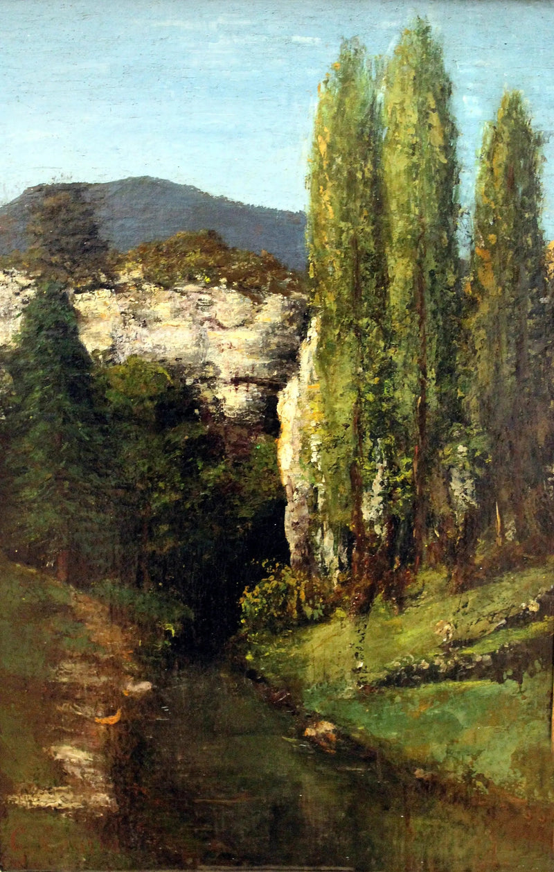 Die Loue in den Jura-Bergen - Gustave Courbet