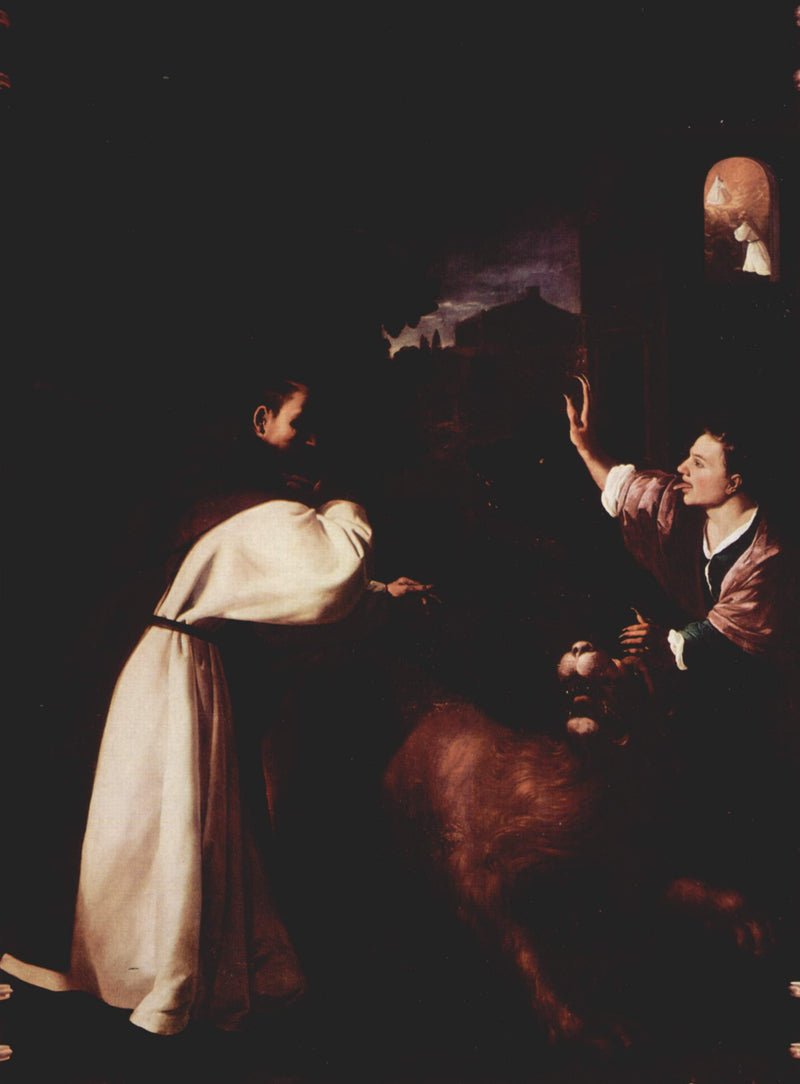 Der Kampf des Bruders Diego de Orgaz gegen die Dämonen - Francisco de Zurbarán
