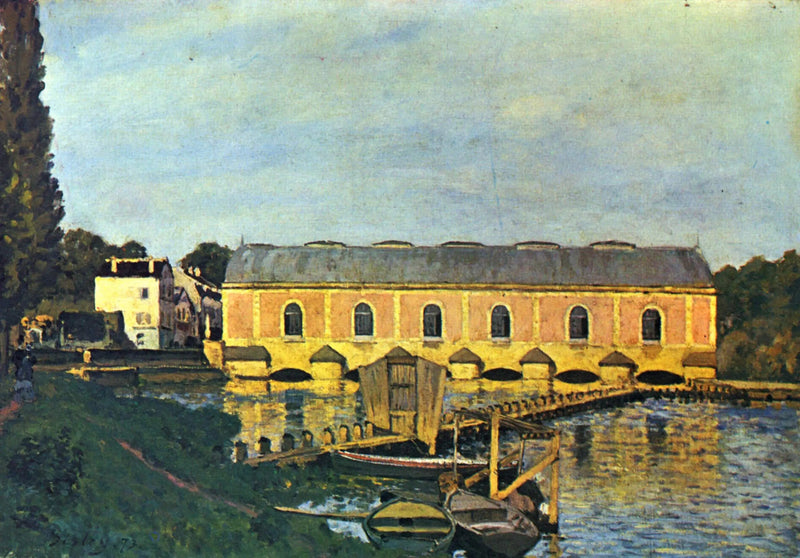 Die Maschine von Marly - Alfred Sisley