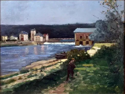 Die Maschine von Marly - Gustave Caillebotte