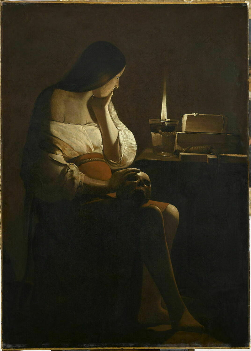Die Madeleine mit Nachtlicht - Georges de La Tour