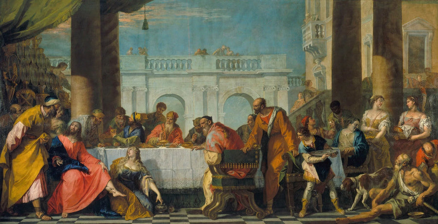 Die weinende Madeleine an den Füßen Christi - Sebastiano Ricci